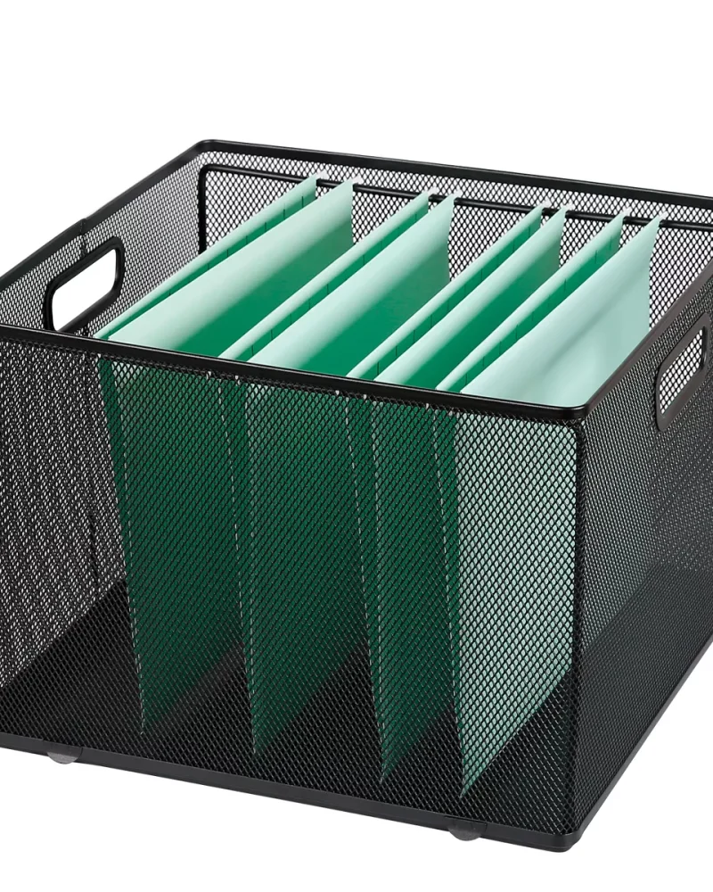 10" x 14" x 13.25" Mesh Crate File Box